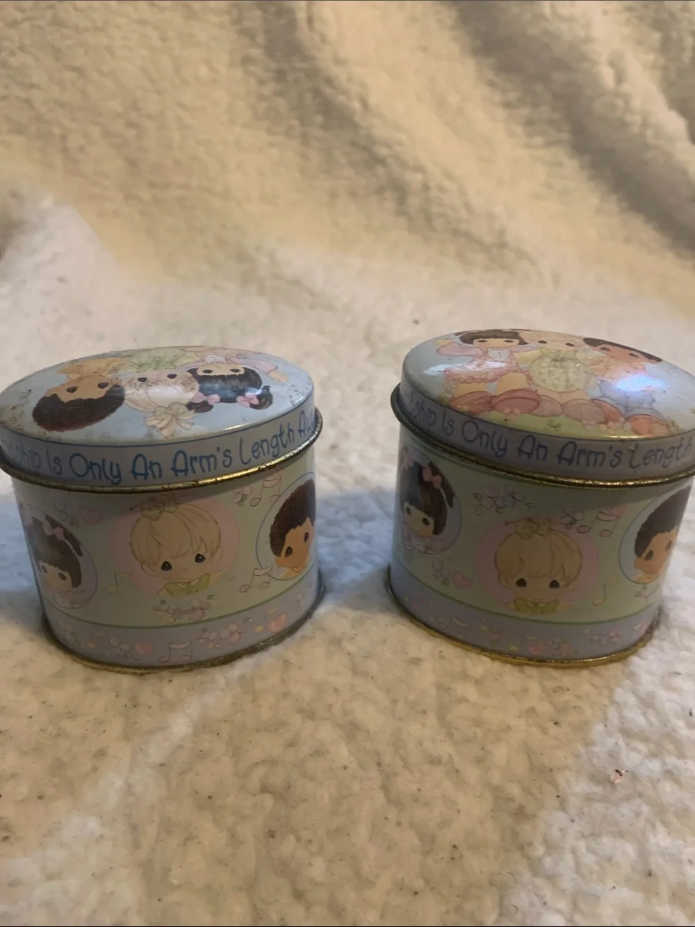 Precious Moments Pastel Blue Friendship Tin Candle